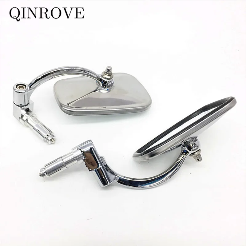 Cafe Racer Chrome Motorcycle Handlebar End Mirror Iron Rearview Mirror Universal For Suzuki GSR 250 750 M109R Bandit 650 1200