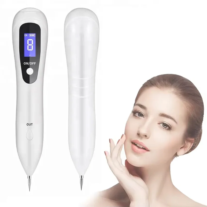 9 level LCD facial skin dark spot removal Laser Plasma pen Tattoo removal machine freckle wart removal beauty device