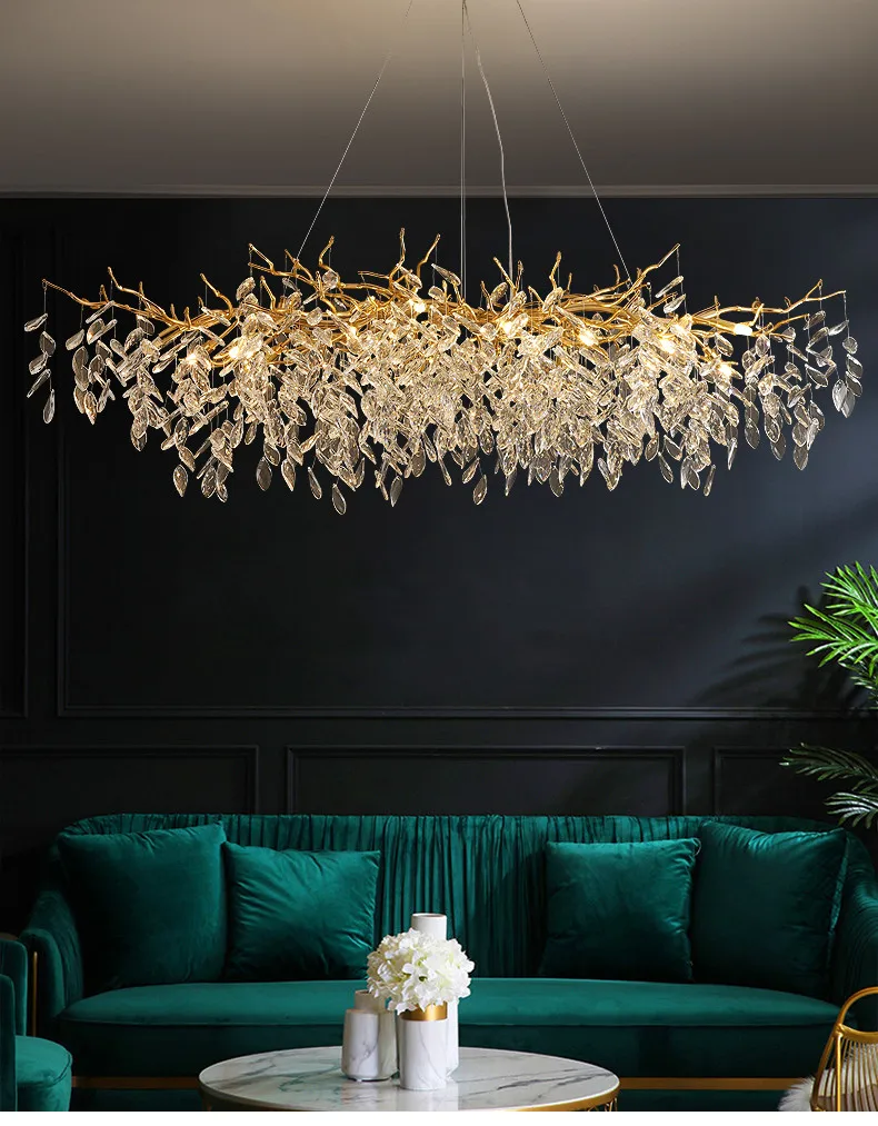 Dining Room Branch Pendant Lights Crystal