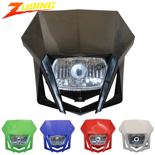 Para Honda XR 250 CRF 450 Yamaha WR placa de faro de motocicleta Enduro accesorios de moto de cross Kawasaki Suzuki faro de Motocross