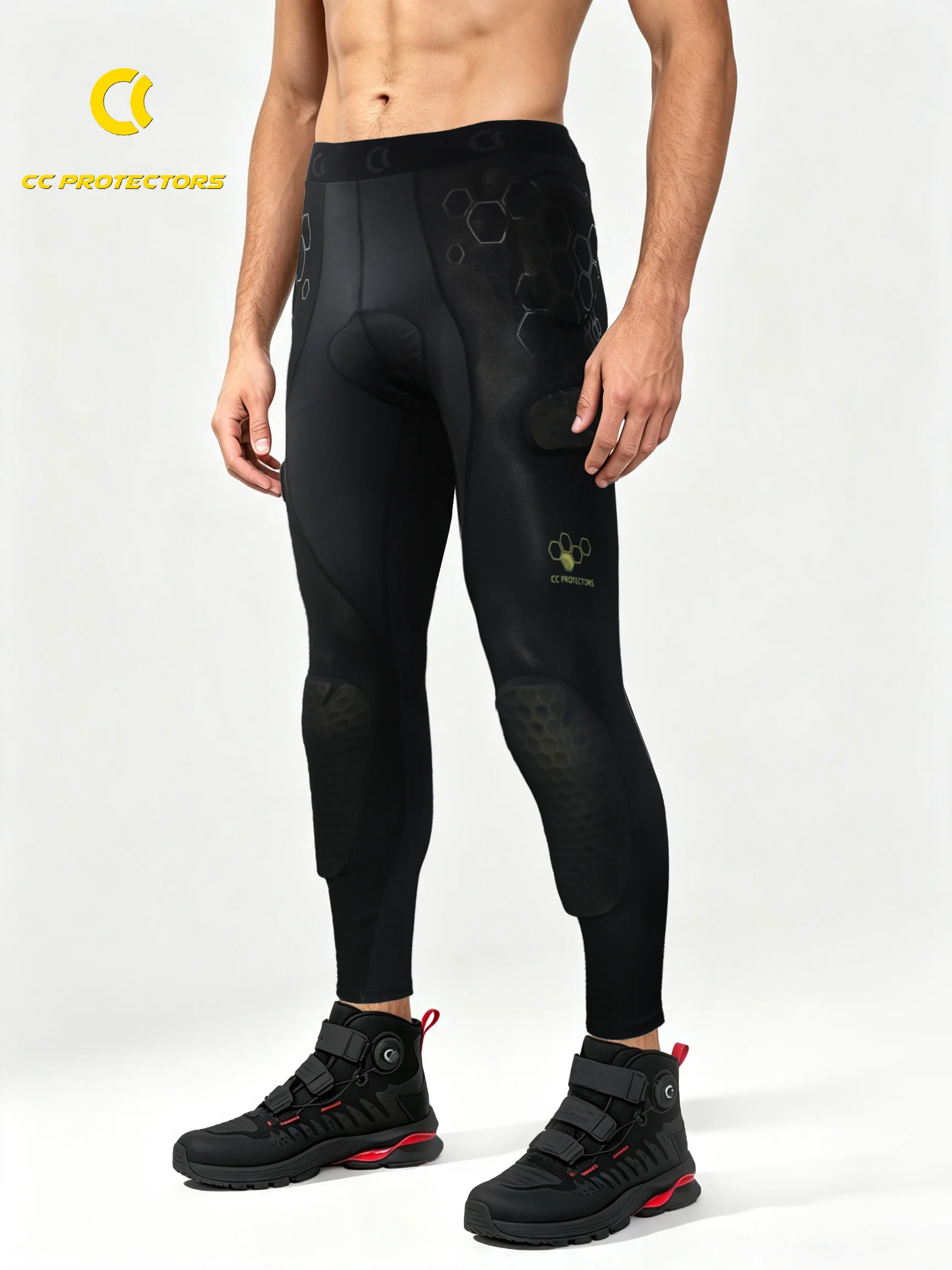 CC Protectors 205 Air Protect Motorcycle Protective Pants CE-2 Memory Foam Pads 3D Tailored Breathable Elastic Riding Trousers
