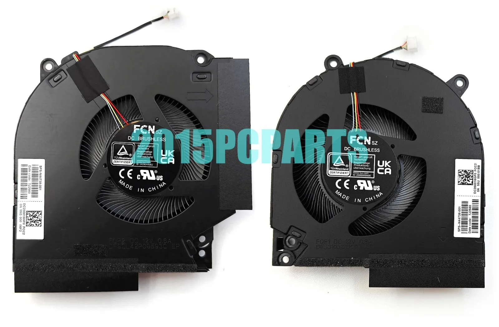 Nouveau ventilateur de refroidissement CPU/GPU pour HP Victus 16-R 16-R0073CL TPN-C169 N44738-001 DC12V