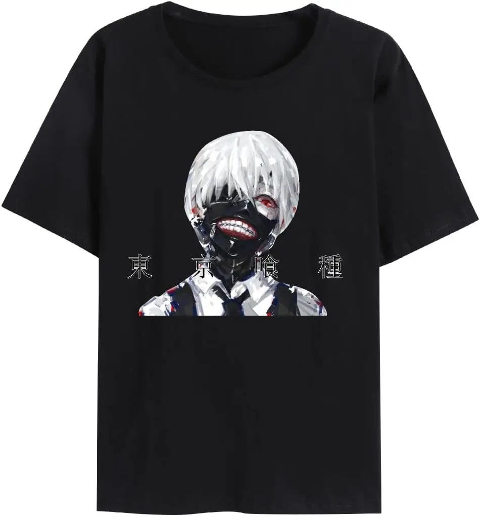 Tokyo Ghoul trendy T-shirt loose casual short-sleeved summer bottoming top