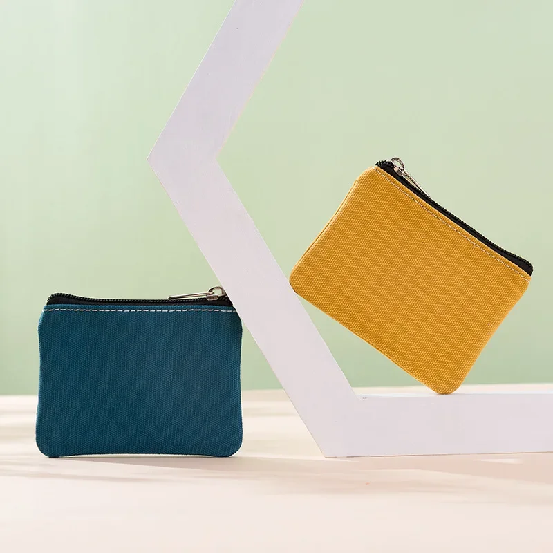 

Простой кошелек для монет из хлопкового холста премиум-класса своими руками на молнии | Портативный удобный унисекс из мягкой ткани для взрослых и детей, удобный для рукоделия