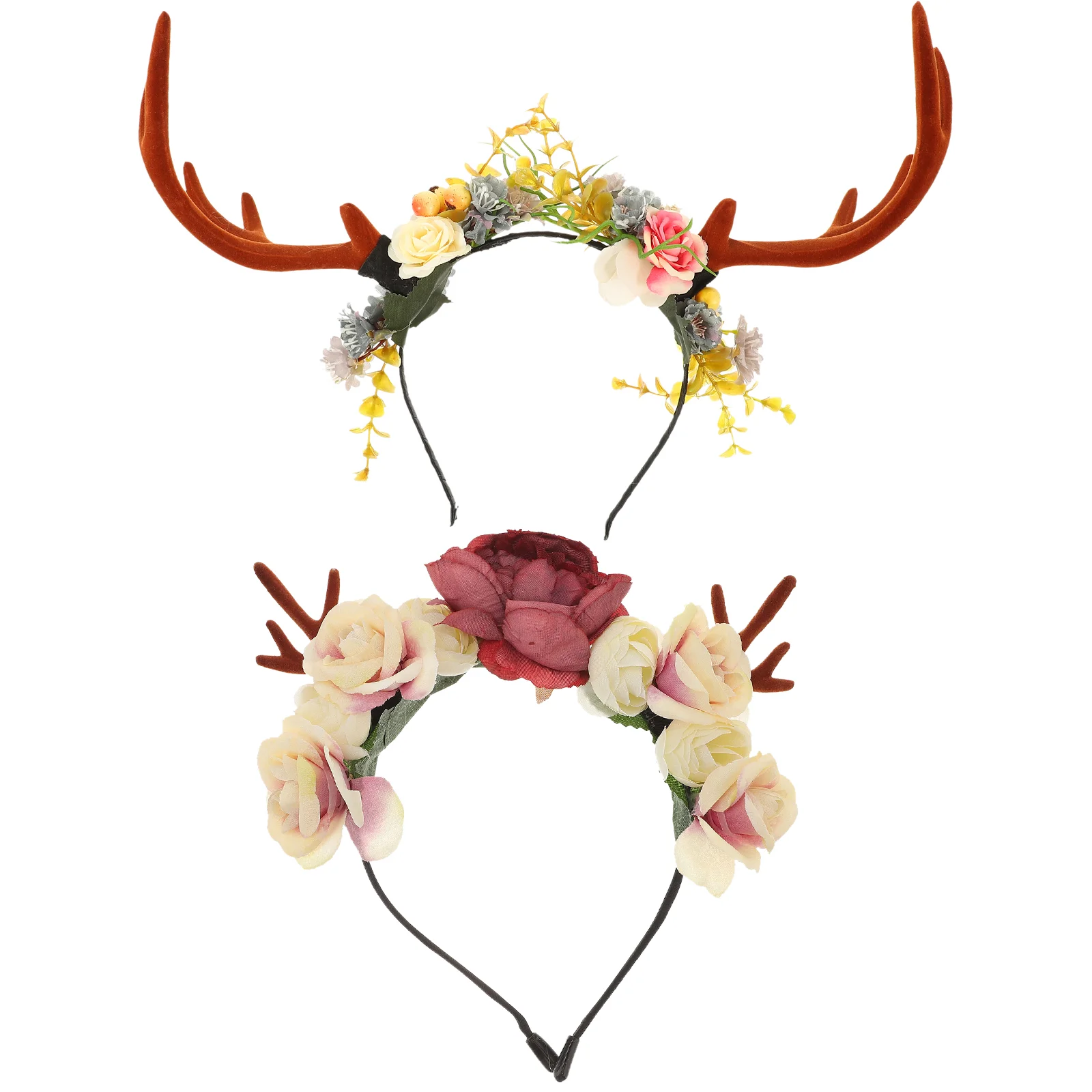 

Unique Antler Shape Fresh Headband Masquerade Animal Natural Style Headdress Christmas Carnival Headband