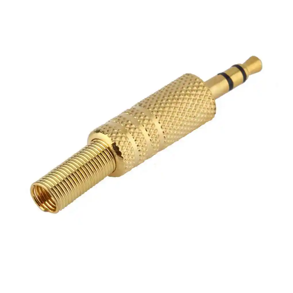 Gold Plated 3 5mm 3 Pole Stereo Audio Male Jack Plug Connector Solder Part for Headphone