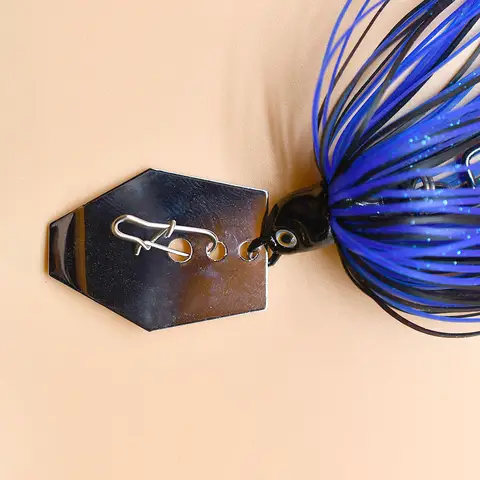 12 ग्राम चैटरबैट फिशिंग ल्यूर ब्लेडेड जिग बज़ बैट चैटर बैट सिलिकॉन स्कर्टिंग ल्यूर बास जिग्स स्पिनरबैट 10 best sales बज़ चारा - №6