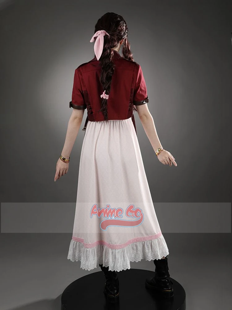 Aerith Gainsborough Cosplay Game FF VII Rebirth Aerith Costume Dress Jacket Women Role Play Outfits C08876