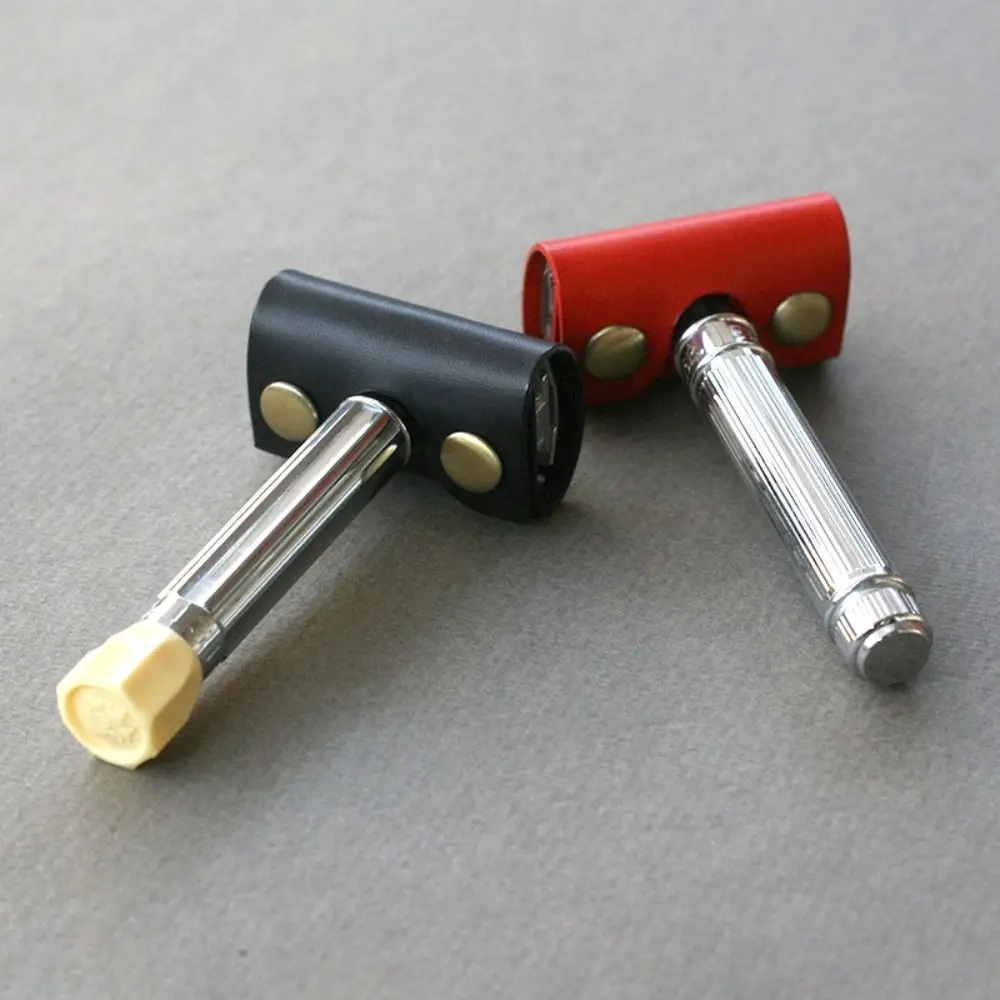 مقبض طويل للنساء ماكينة حلاقة آمنة حافظة واقية بحافة مزدوجة غطاء حماية ماكينة حلاقة يدوية غطاء رأس ماكينة حلاقة كم الرأس #2