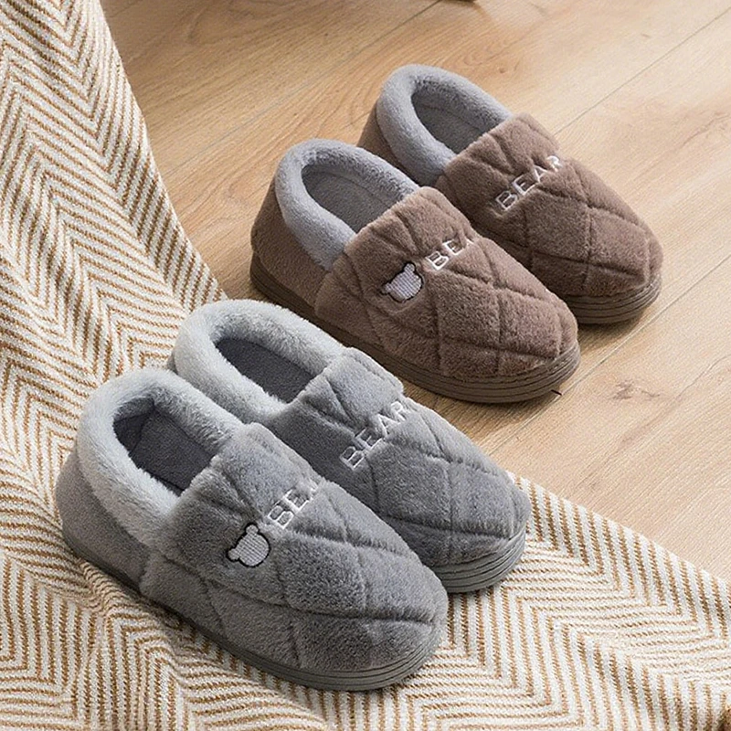 House Fluffy Slippers Men Cart - Sewing House ulasan dan harga