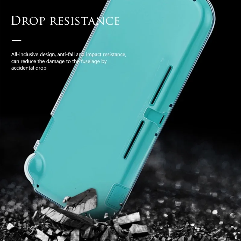 DATA FROG Nintendo Switch Lite Game Console Full Cover Crystal Case Anti-Slip Protective NS Accessories