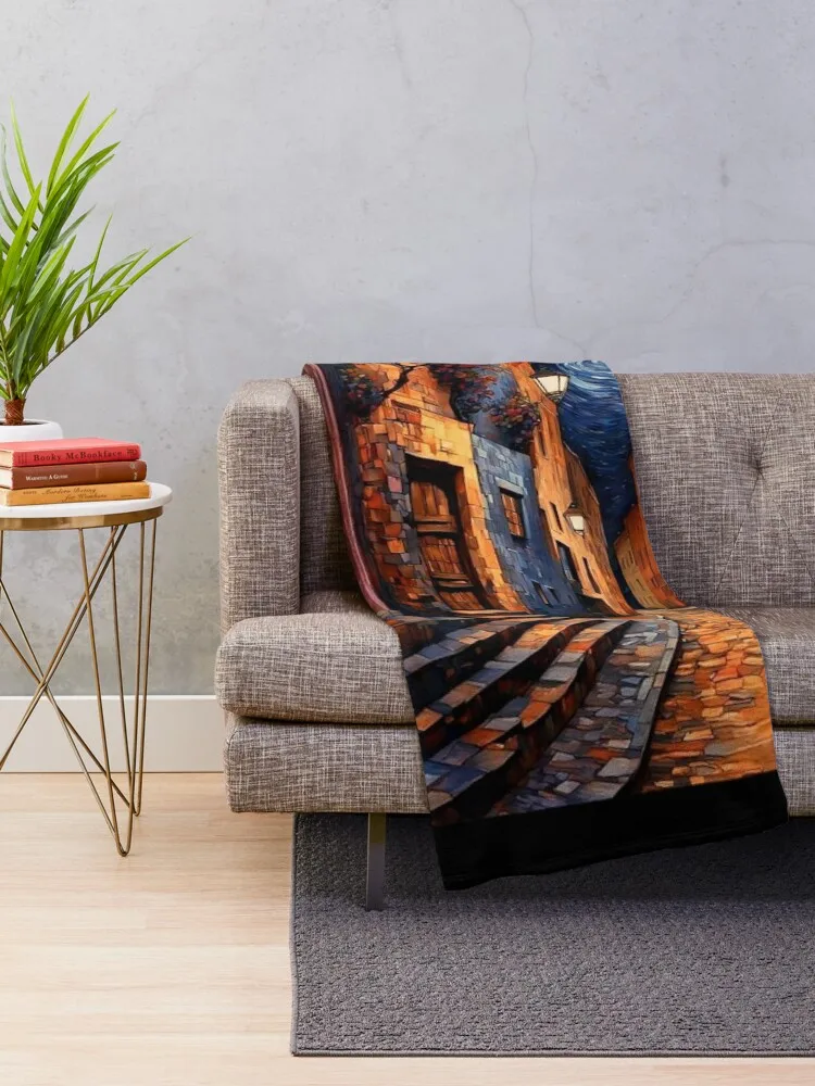 Ciudad de noche Throw Blanket valentine gift ideas for winter Luxury Blankets