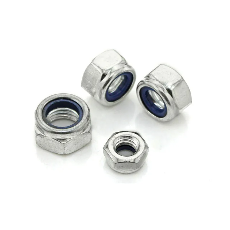 DIN985, black and white, black and white, black and white, nylon, anti-loose, self-locking, anti-slip nut, cap, M2-M16 20PCS