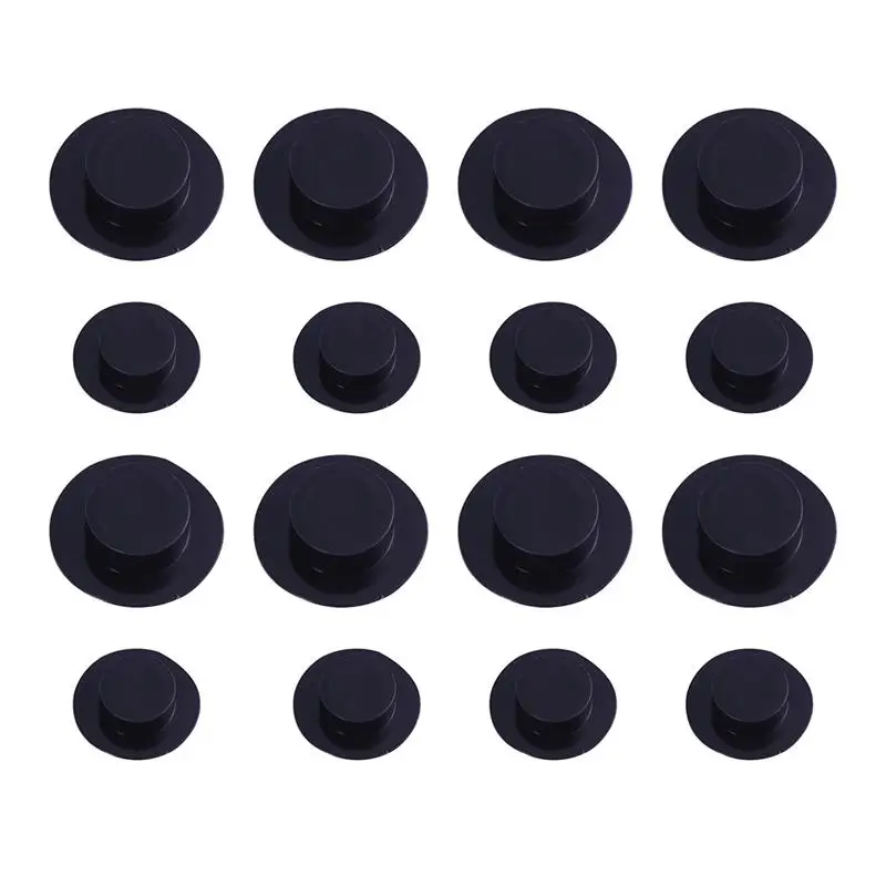 

60 Pcs Christmas Hat Creative Plastic Safe Photo Props Mini Costume Gentlement Hat for DIY Craft