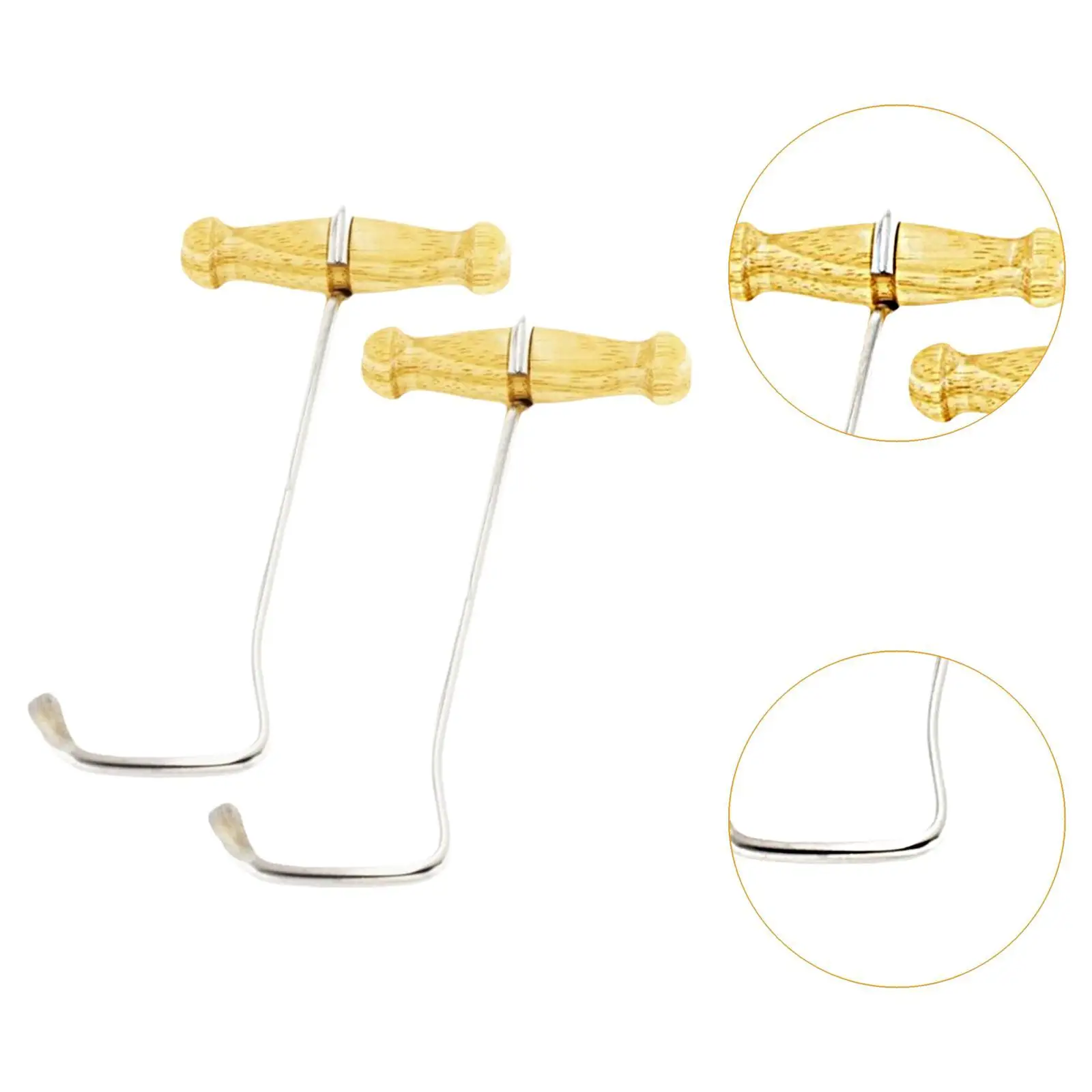 2 قطع الحصان التمهيد تسحب أدوات الفروسية مستلزمات مستقرة السنانير الحديد قبضة مريحة مقبض خشبي الرجال النساء طويلة التمهيد السنانير