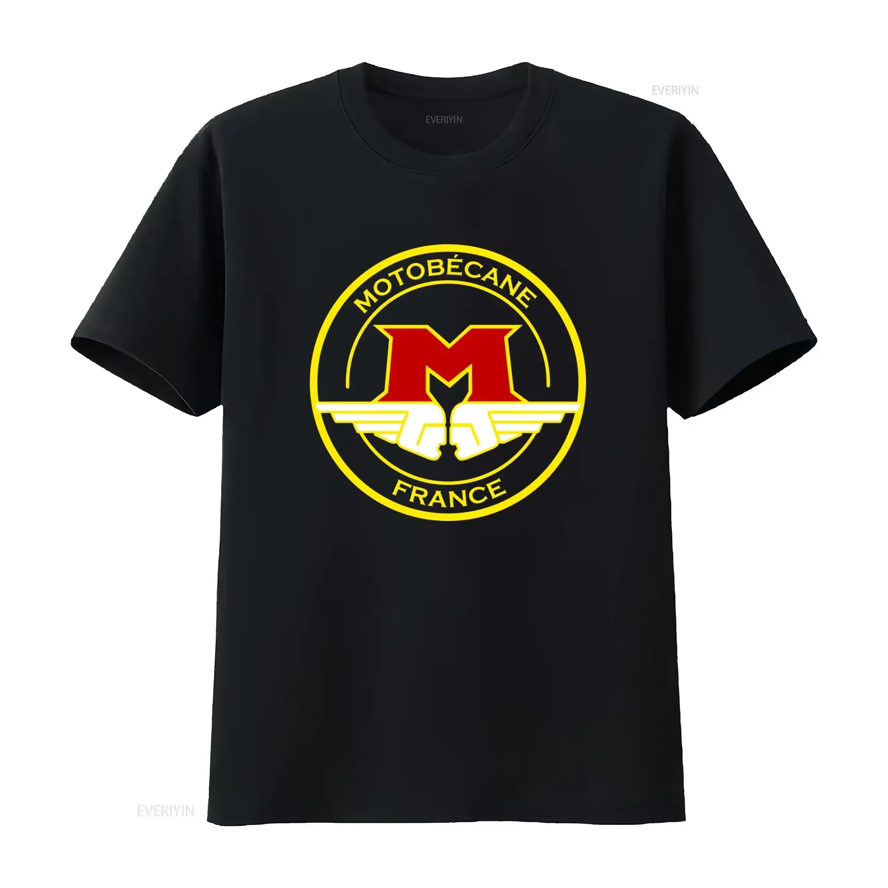 Motobecane France Motorcycles Logo T Shirt Black for Size S 5XL vintage Washed Breathable Slightly Comfortable fashion Soft