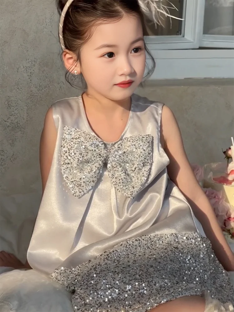 girls-princ-dr-sparkling-sequin-birthday-girl's-dr-children's-summer-new-arrival-polyester-fiber-princ-skirt