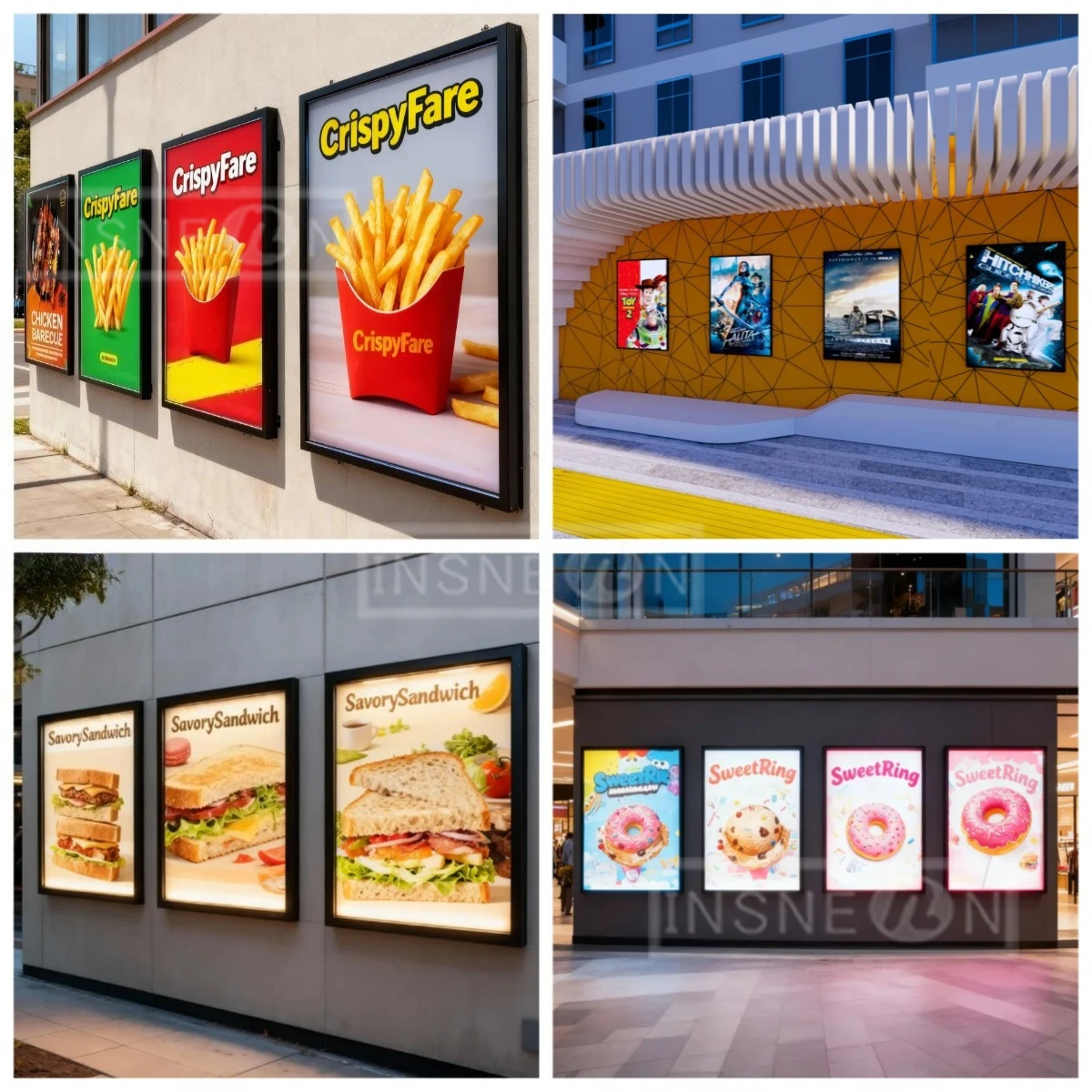 Placa de sinal ao ar livre led sinal personalizado logotipo publicidade painel luz sinais parede luminosa néon carta acrílico display iluminado impressão