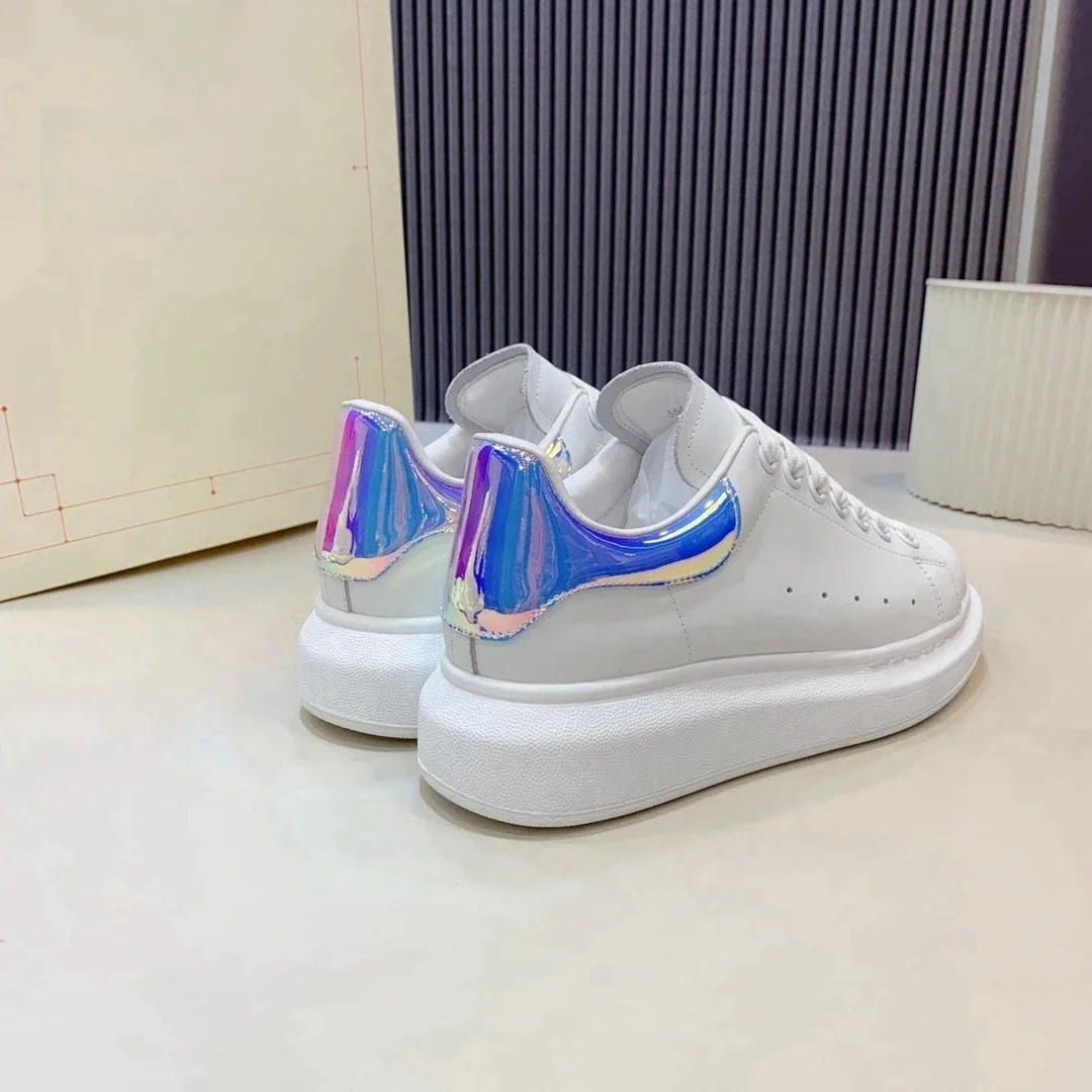 

Top High Quality Womens Trendy Casual Shoes 34-46 Luxury Mens Real Leather Unisex Sneakers Designr Lovers Tide Shoes YN0028