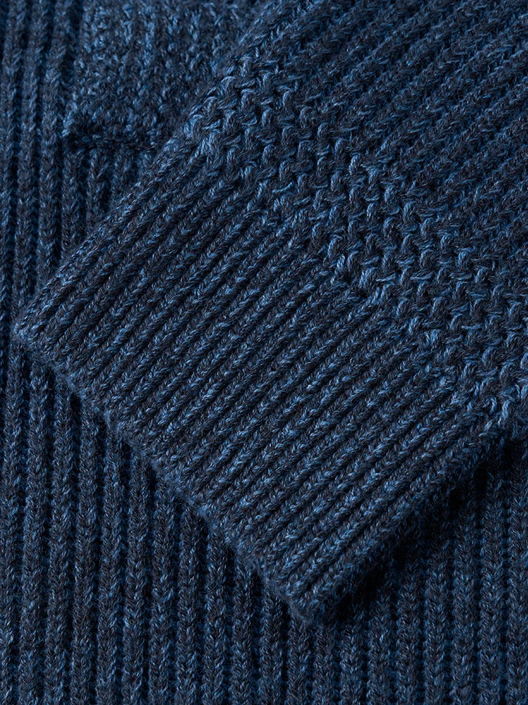 SIMWOOD High Standard Autumn New Arrivals Shawl Collar Cardigan Men 7 Gauge Vintage Sweater Jackets Quality Knittwear