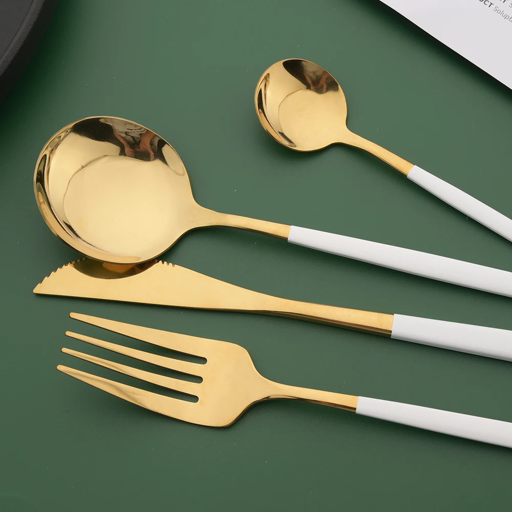16/24/32/48 pezzi stoviglie in - Gold Plated Cutlery recensione e prezzo