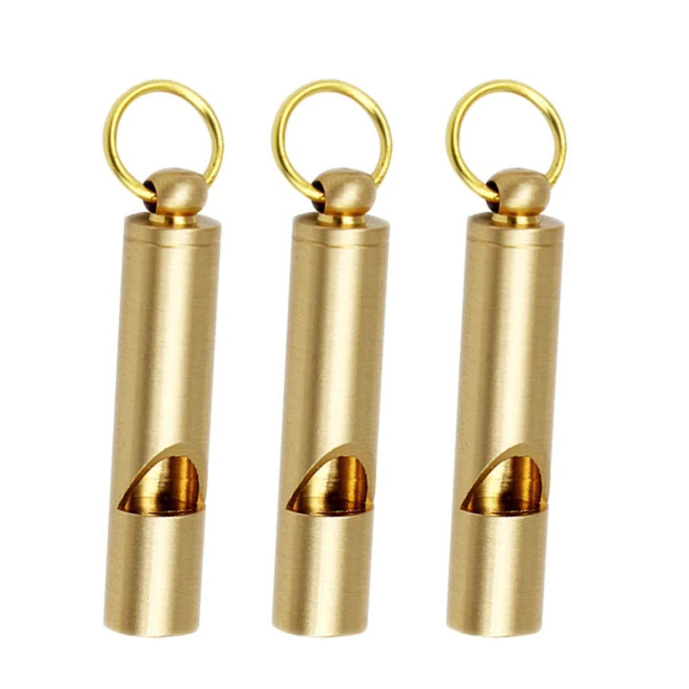 3 قطعة صافرة نحاسية احترافية بصوت عالٍ وصوت واضح معدات رياضية خارجية صفارة إنقاذ صفارات السلامة في حالات الطوارئ للنساء #6