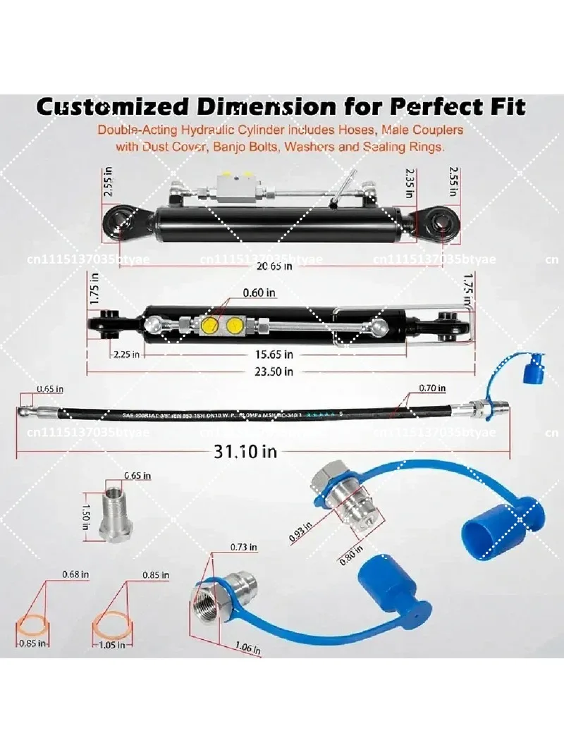 Hydraulic Top Link Cat 1-1 with Locking Block 20 7/8