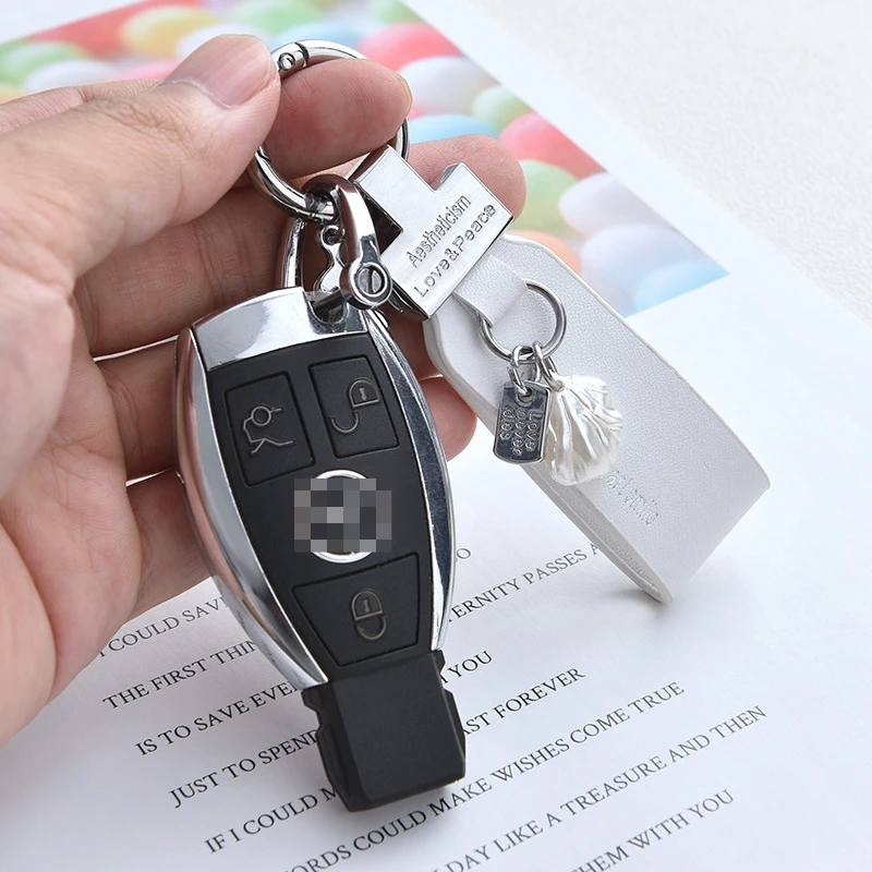 Fashion Light Luxury French Car Key Chain Small Fragrance Pendant Delicate Pendant Women