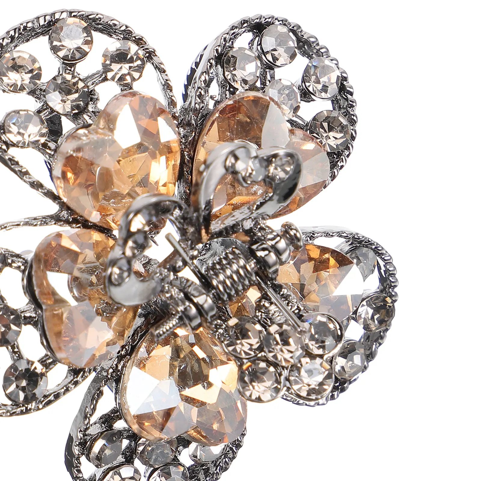 

Rhinestone Hair Clip Claw Clips for Women Small Flower Jaw Tidy Convenient Premium Materials Durable Suitable Shooting Fixing