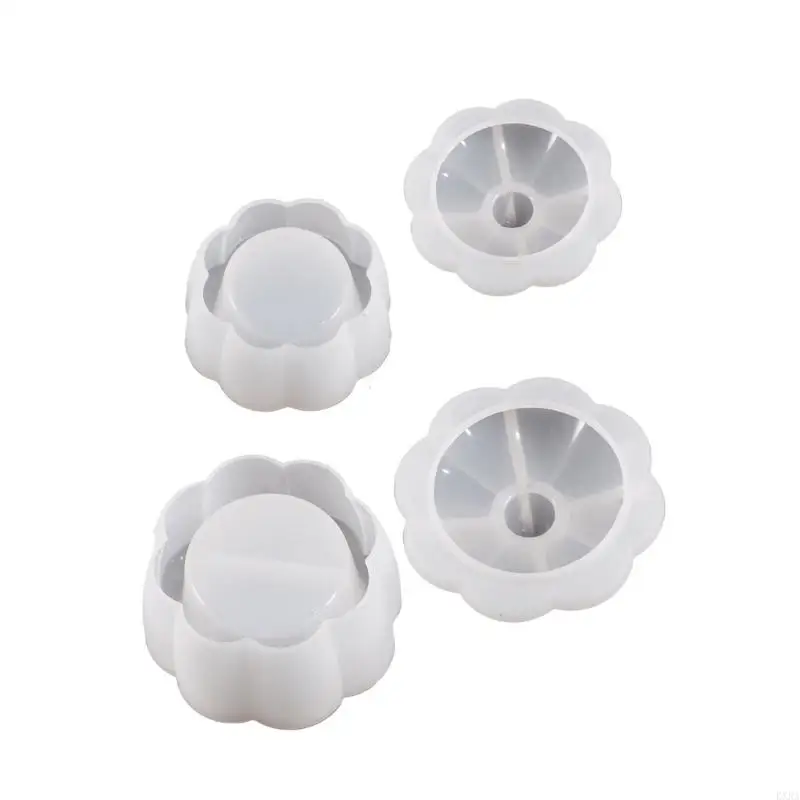 

KXRA Epoxy Resin Mold Jewelry Box Molds Flower Shaped Storage Container Moulds Silicone Material for Making Storage Box Jar