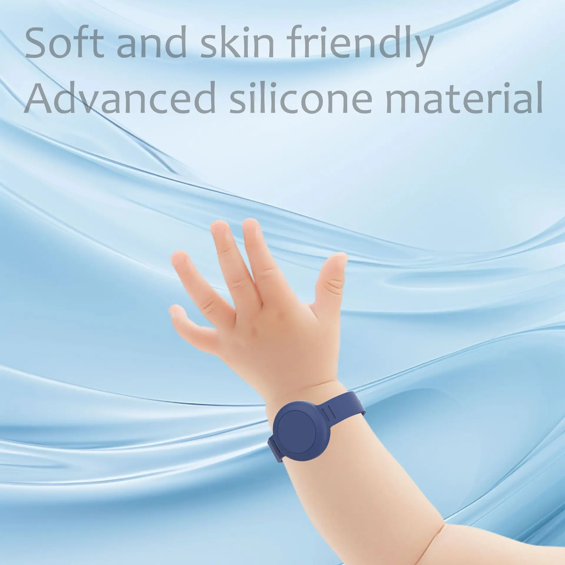 Waterproof AirTag Bracelet for Kids Hidden Silicone Wristband Holder Strap Family Trip Toddler Safety Tracking