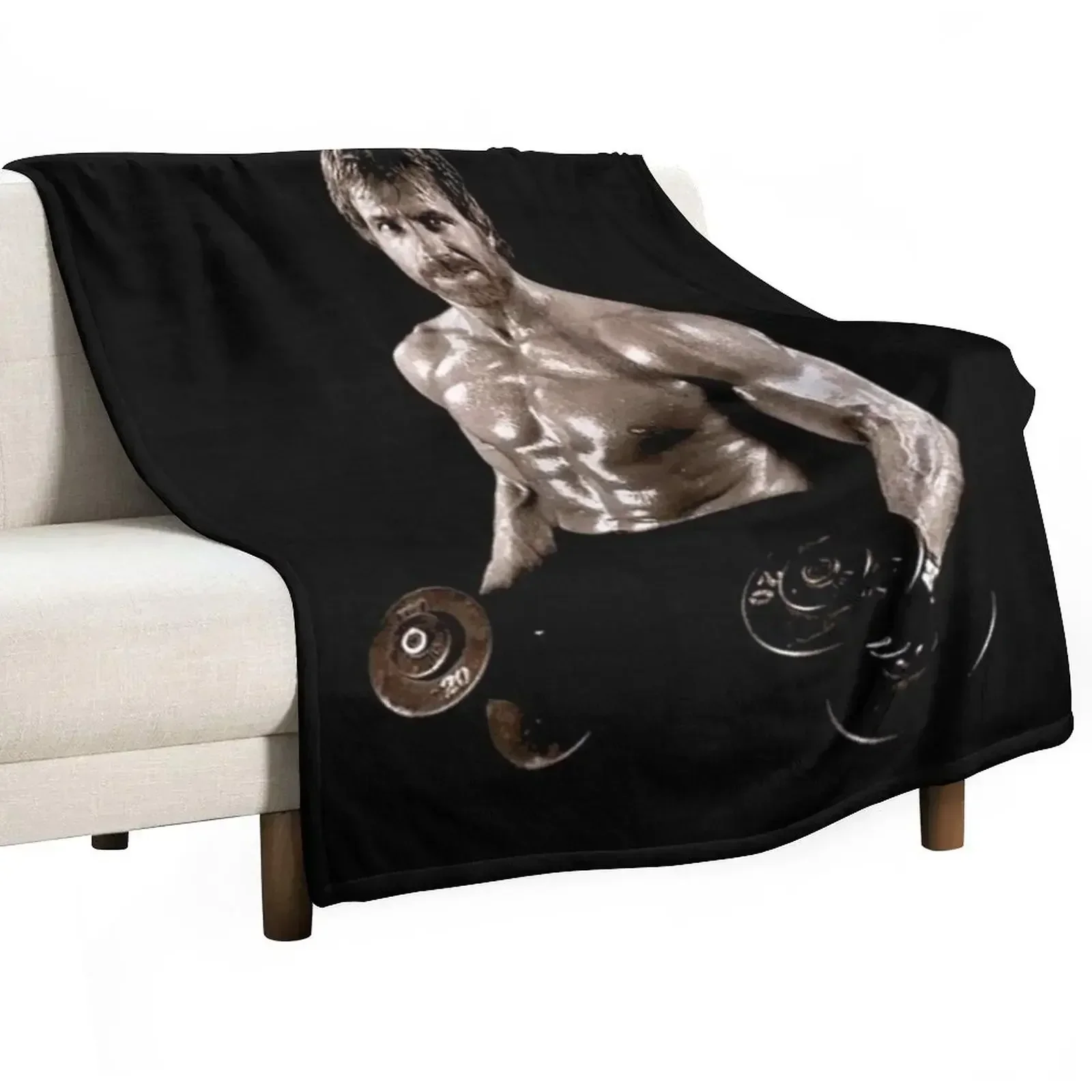 Chuck Norris Muscle Throw Blanket blankets ands Cute Custom Camping christmas decoration Comforter Blankets