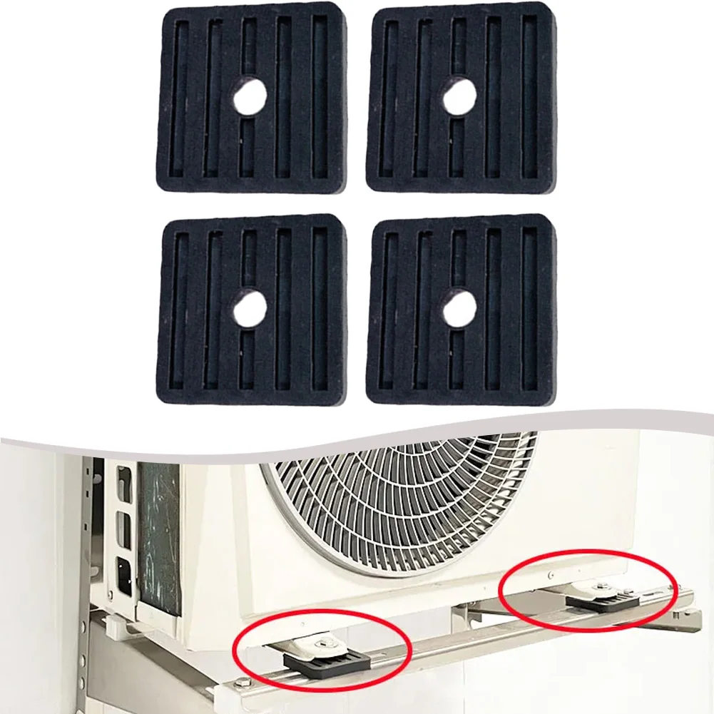 Indoor Installation Shock Absorbing Pads Non-slip Pads 7*7*1cm Noise Reduction Solution For Air Conditioning Units
