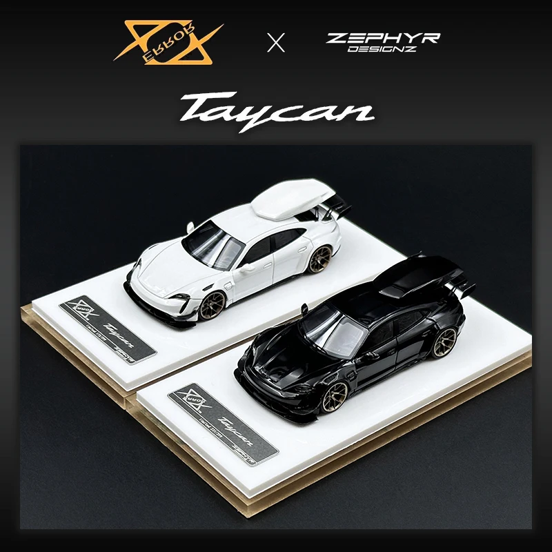 404 Error In Stock 1:64 Taycan With Luggage Compartment Resin Diorama Car Model Collection Miniature Toys