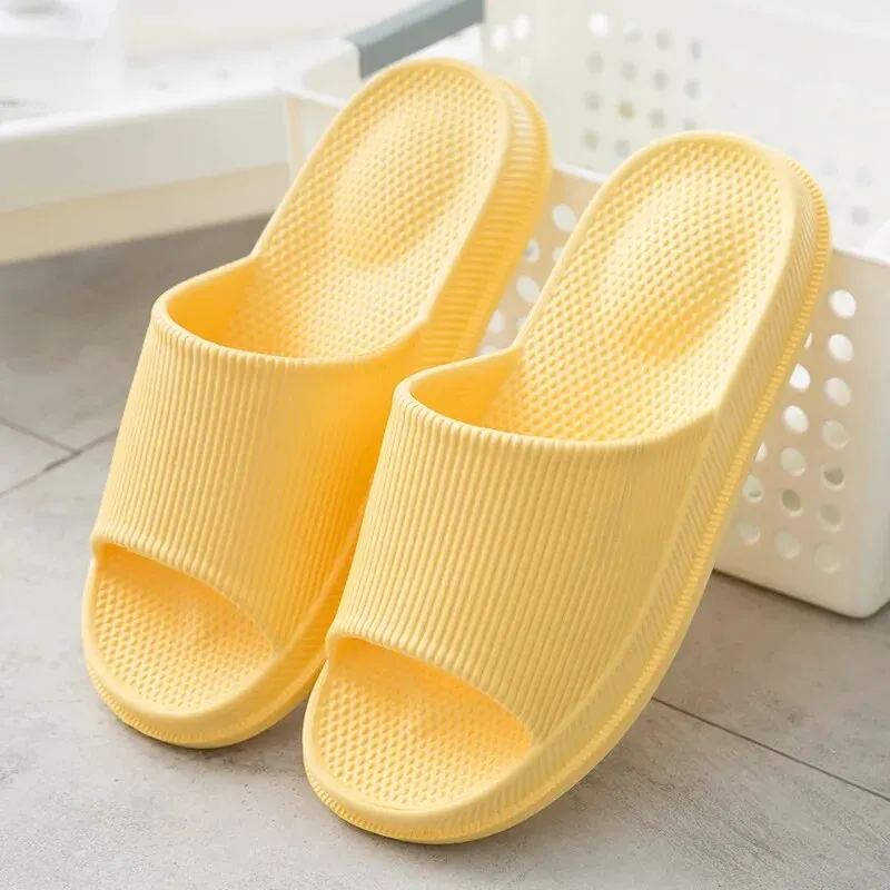 Summer Slippers Bathroom Flat Shoes Beach Unisex Men Women Female Soft Bottom Eva Flip Flop Non-Slip Couple Home Sandals