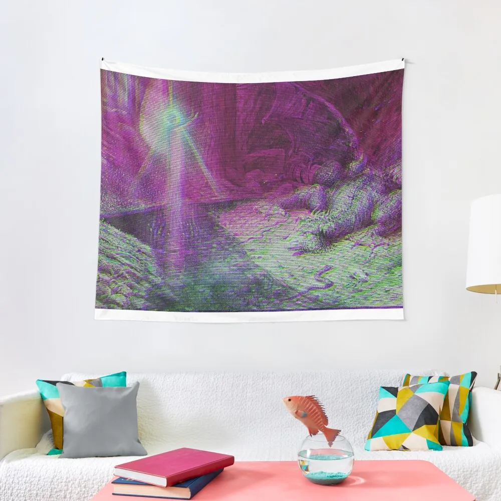 Ethereal Angelcore Dragon Tamer Tapestry Korean Room Decor Mushroom Room Design Tapestry