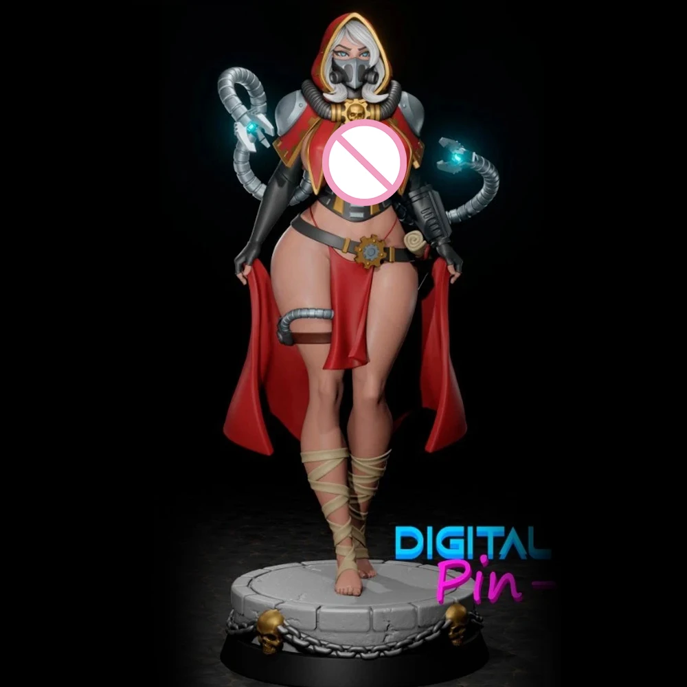 

1/24 FUTA Sexy Female Tech Priest NSFW Resin Model Figure Toy Craft Unassembled Miniature Reduction Statue Unpainted Kit