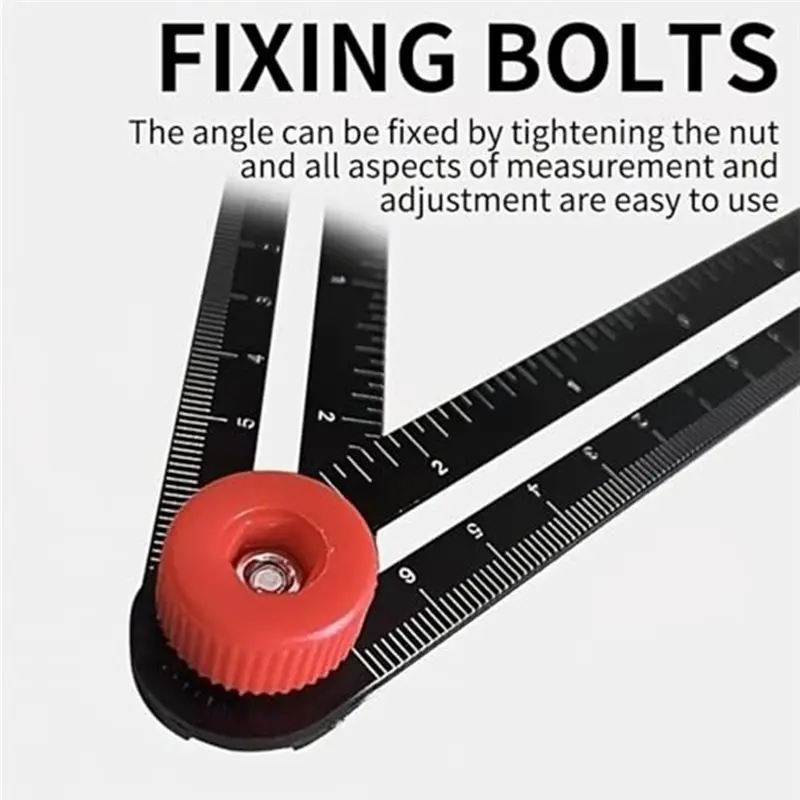 [NEW!】 Aluminum 6-Fold Folding Ruler With Protractor