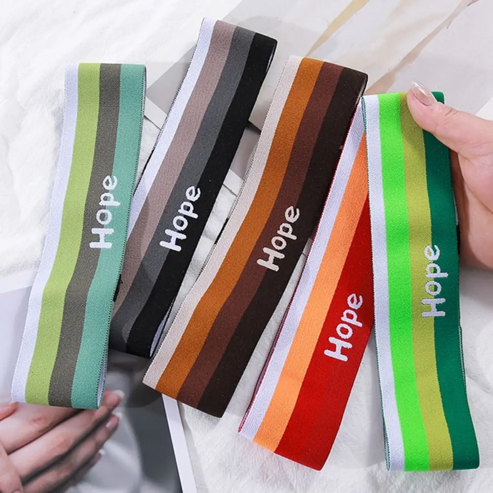 

Creative Multicolor Yoga Sweat Headband Trend Stripe Sport Hair Bands Hip Hop Fitness Sweatabsorb Head Band Outdoor Sport
