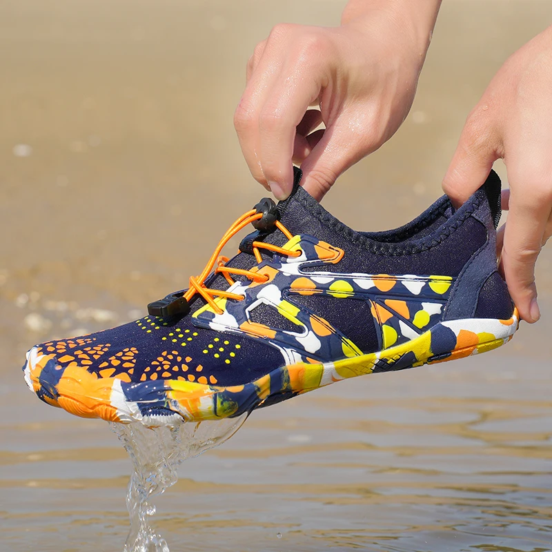 Non-slip Beach Wading Shoes Unisex Quick Drying Aquatic Sneakers Breathable Barefoot Water Shoes for Surfing Boating Swimming