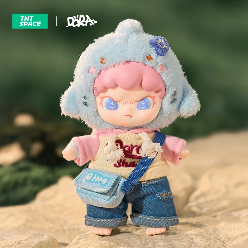 TNTSPACE DORA Sharky Lala Girl Vinyl Pendant Toys Doll Cute Anime Figure Desktop Ornaments Gift Collection