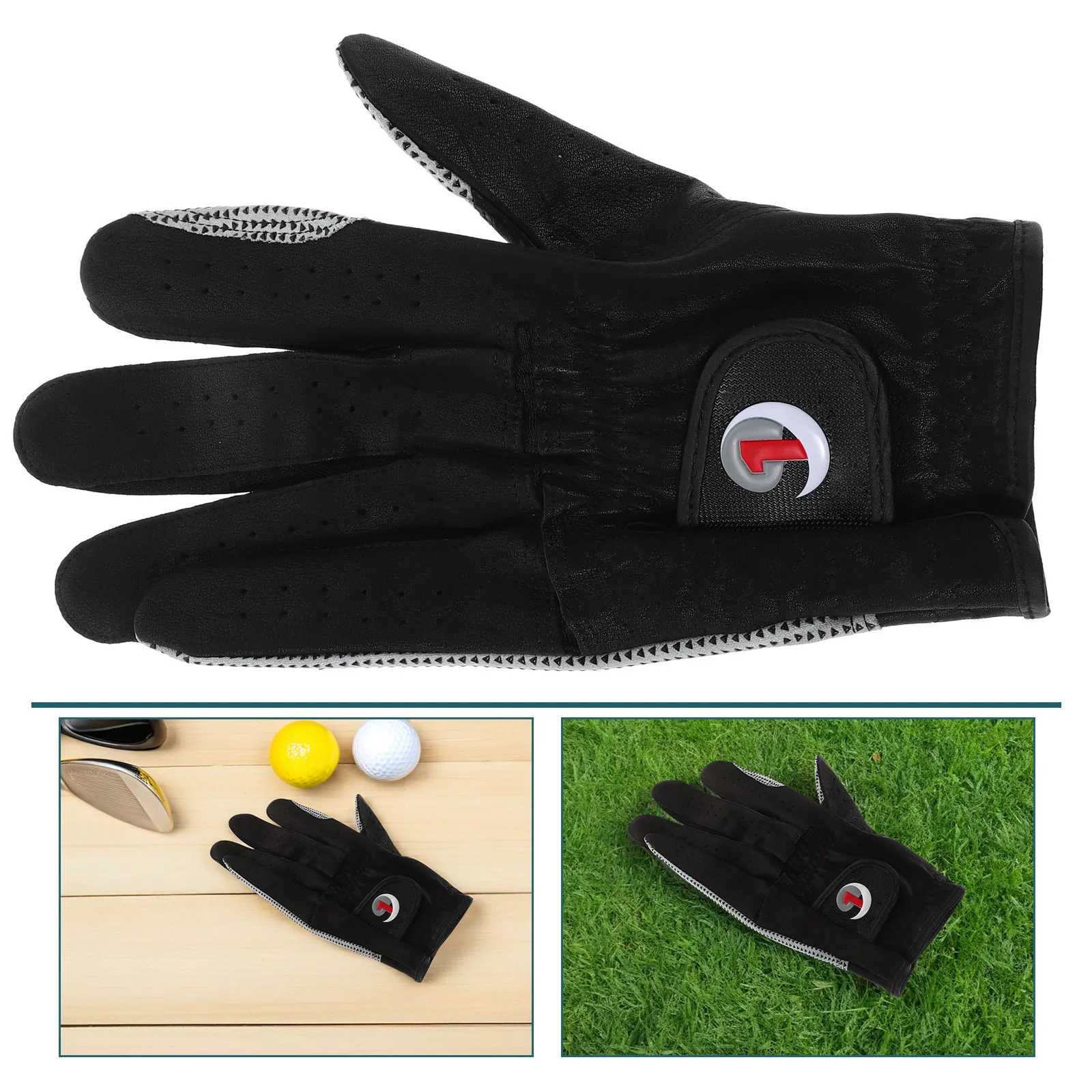 

Мужская перчатка для гольфа для левшей из овечьей кожи с противоскользящими элементами, комфортная посадка, для влажных условий