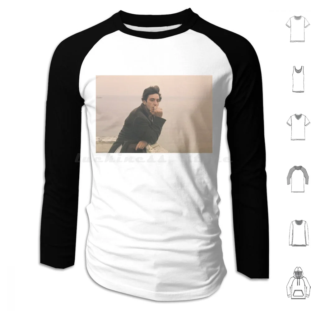 Dreamy Al Pacino Sudadera con capucha de algodón de manga larga Al Pacino 1970s Películas Cine Películas clásicas El Padrino Serpico Día del Perro