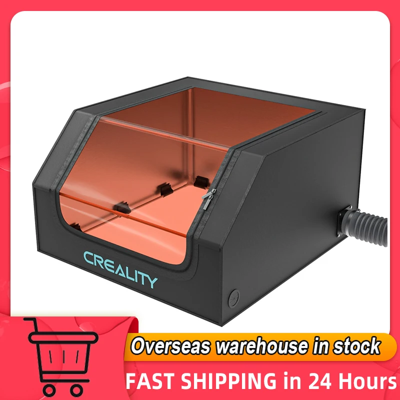 Creality Protective Cover Laser Engraver Enclosure with Vent Eye Protection Fireproof Dustproof Noise Reduction Laser Cutting