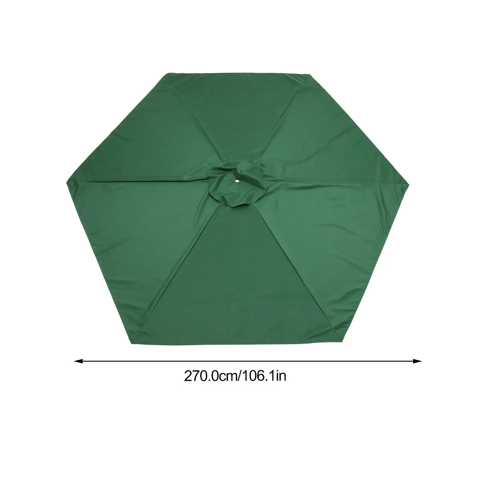 Outdoor Patio Umbrella Canopy Replacement Sun Resistant Rainproof Ventilated Polyester Filament Yarn Cover for Garden Beach Yard