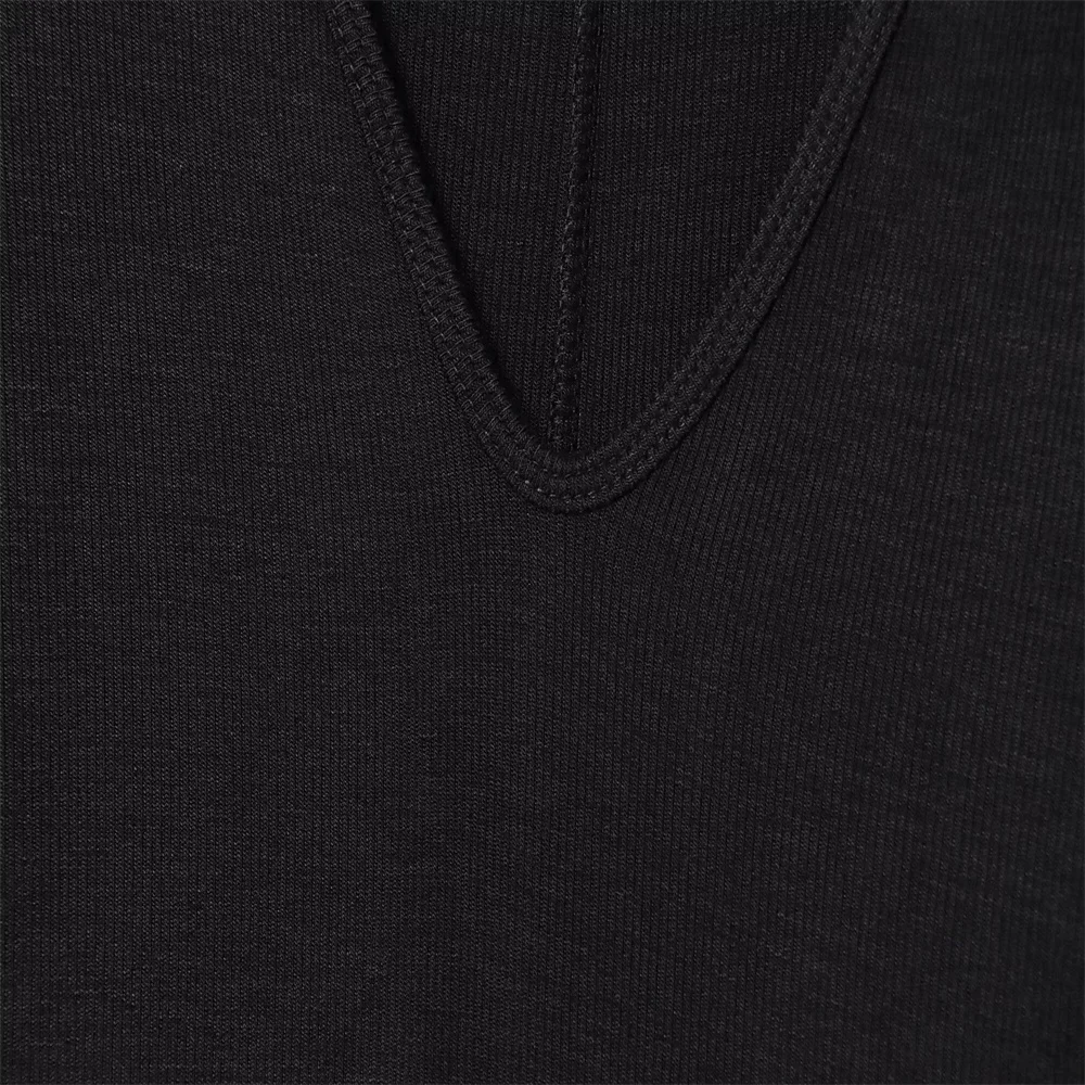 겨울 신상 여성 패션 심플 브이넥 롱 드레스