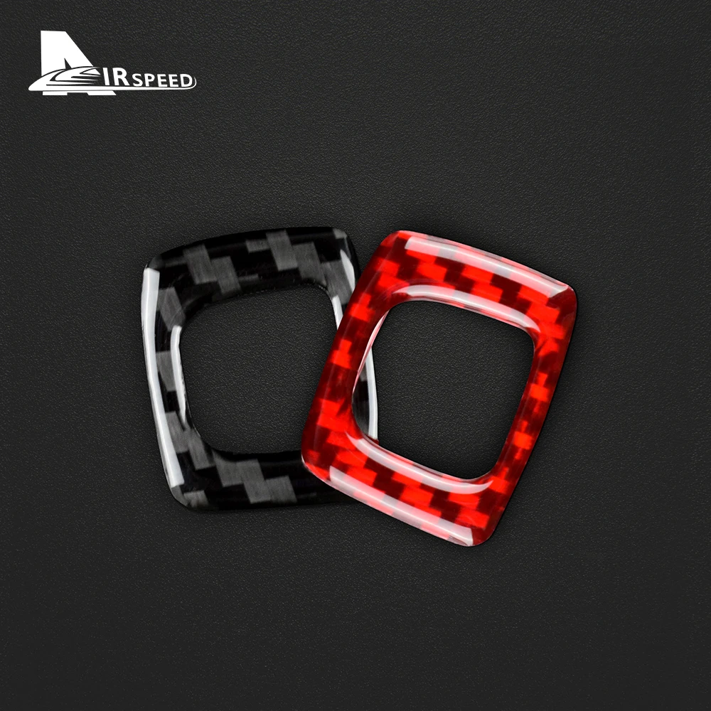 AIRSPEED 4pcs For BMW X3 E83 2004-2010 Carbon Fiber Sticker Car Door Lock Circle Ring Cover for E83 Interior Trim Accessories