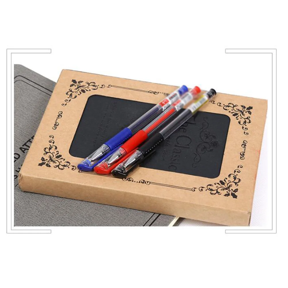 

12Pcs Gel Pen Smooth Ink Black Fine Point for School Office Writing Stationery Student Business Gift Gel Pen