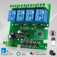 4CH eWelink Wifi Relay Smart Wireless Switch Module 7-32V 85-250V 220V 110V 2200W 10A Dry Contact DIY Timer Receiver For Alexa