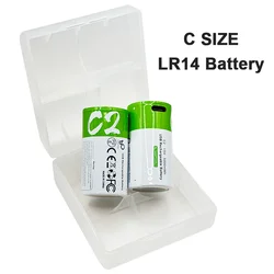 1-12PCS 1.5V C Size 5000mWh Lipo Polymer Battery Type-C Rechargeable Battery with Ultra-Fast Charging for Flashlight Gas Cooker